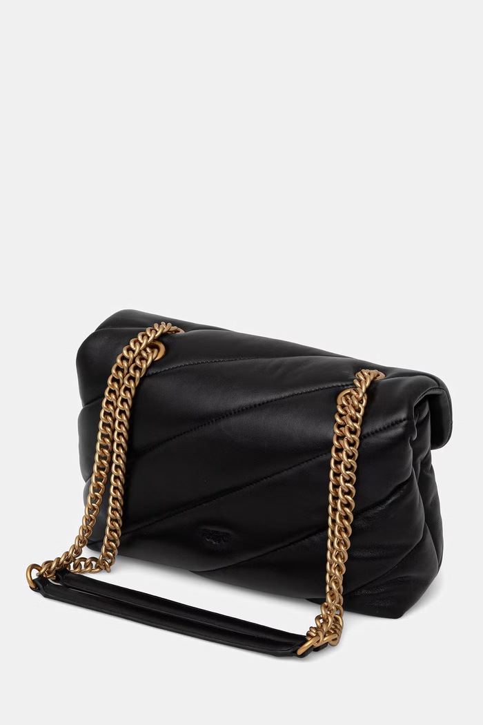 Accesorii Pinko geantă crossbody pentru femei din piele 100038.A0F2 negru