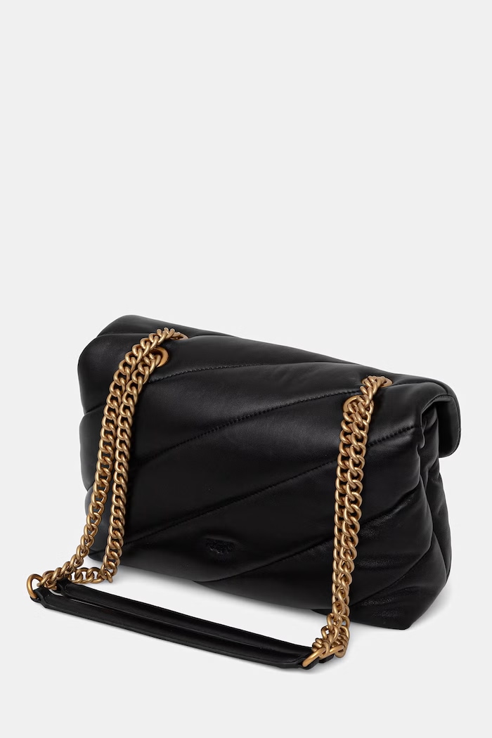 Accesorii Pinko geantă crossbody pentru femei din piele 100038.A0F2 negru