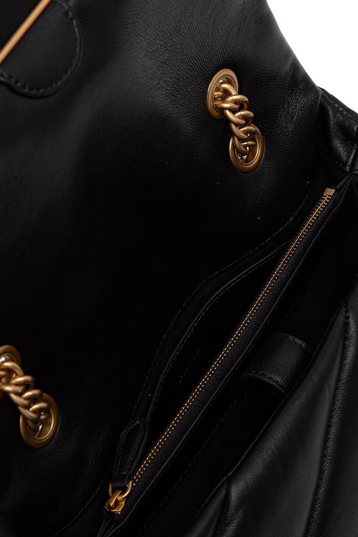 Pinko geantă crossbody pentru femei din piele 100038.A0F2 negru