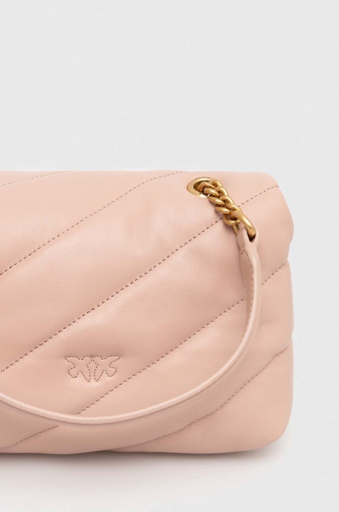 Pinko torebka crossbody damska skórzana różowy 100039.A0F2