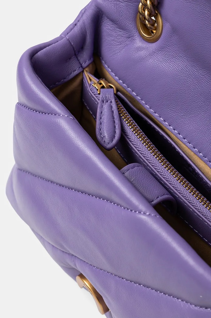 Pinko crossbody kabelka dámská kožená 100039.A0F2 fialová