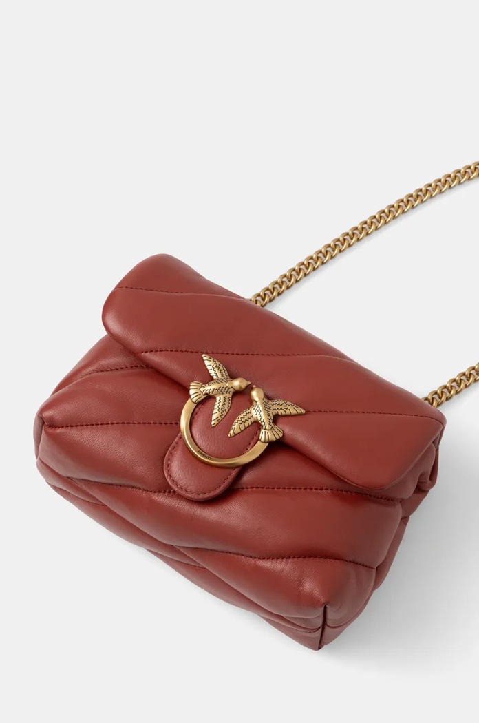 Crossbody kabelka dámska kožená Pinko 100039.A0F2 červená