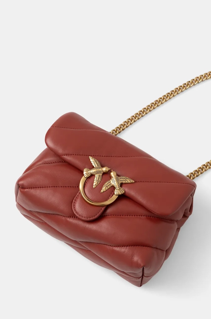 Crossbody kabelka dámska kožená Pinko 100039.A0F2 červená