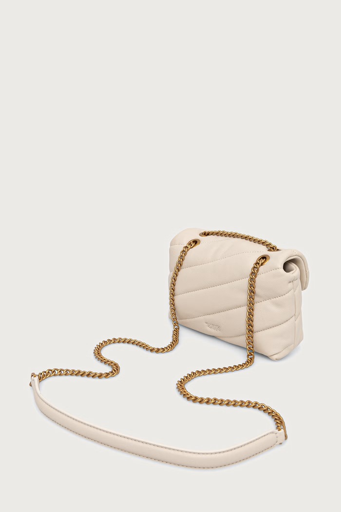 Akcesoria Pinko torebka crossbody damska skórzana 100040.A0F2 biały