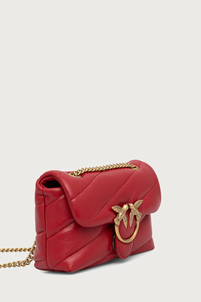 Pinko crossbody kabelka dámská kožená 100040.A0F2 červená AA00
