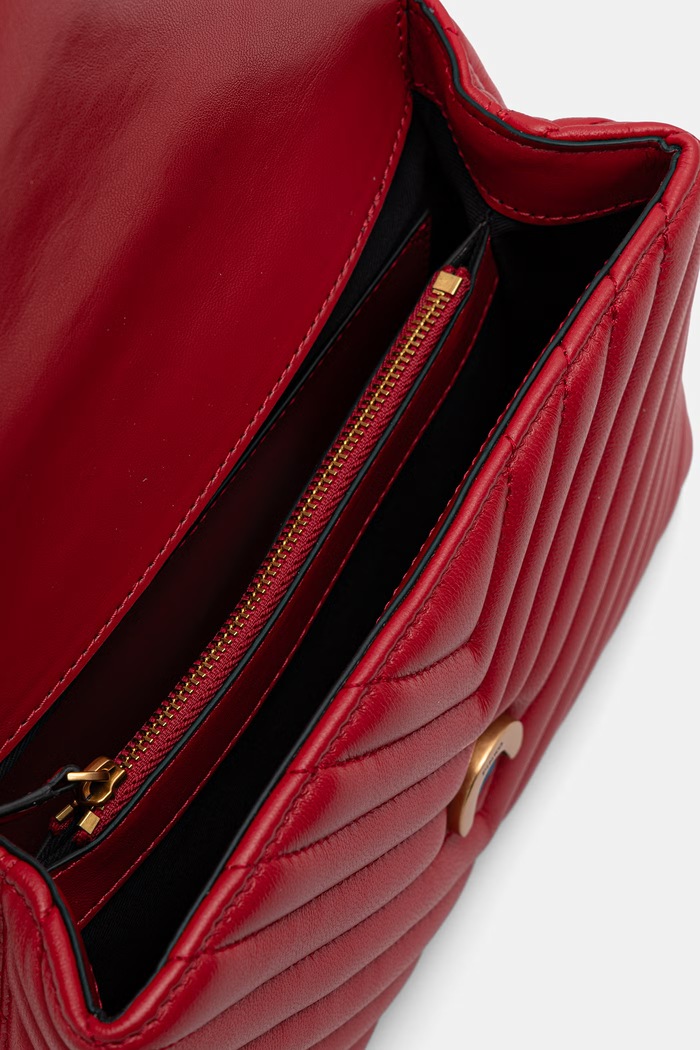 Pinko torebka crossbody damska skórzana czerwony 100044.A0GK