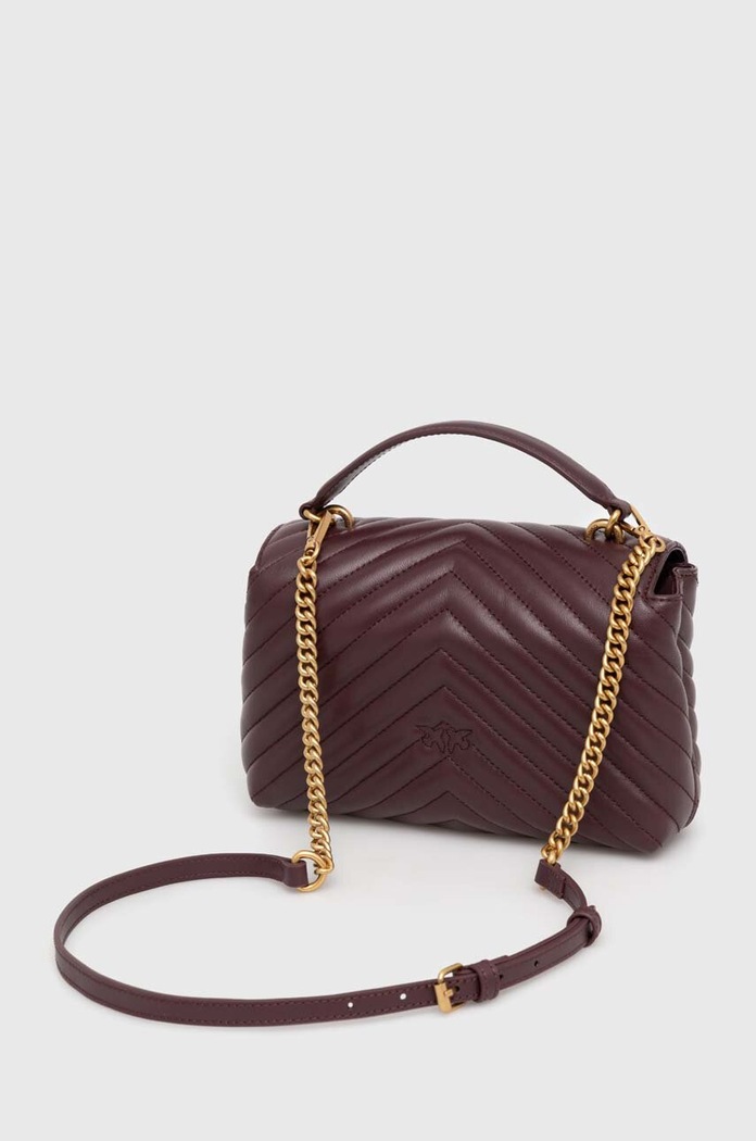 Akcesoria Pinko torebka crossbody damska skórzana 100044.A0GK brązowy