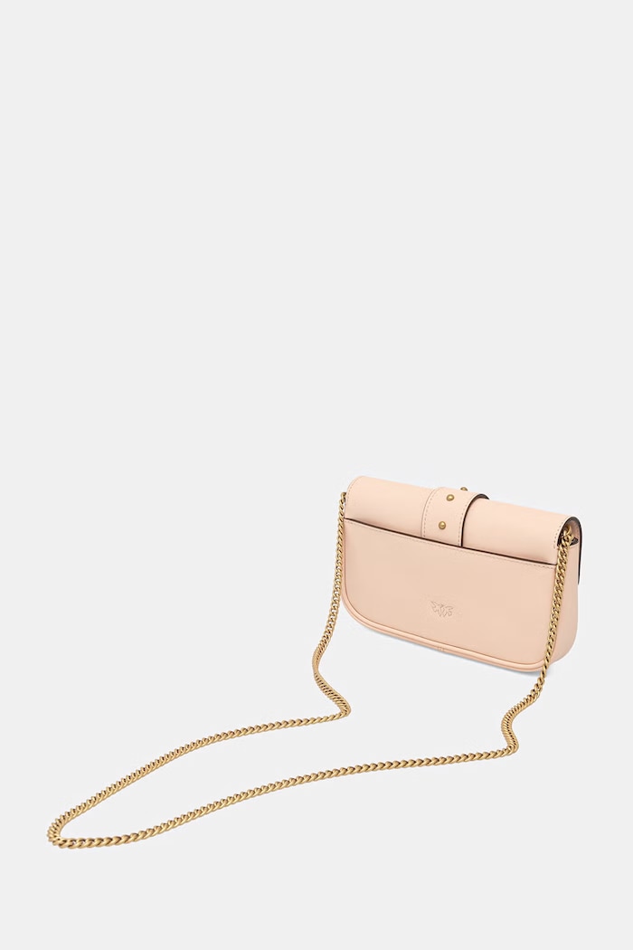 Accesorii Pinko poșetă de piele 100061.A0F1 portocaliu