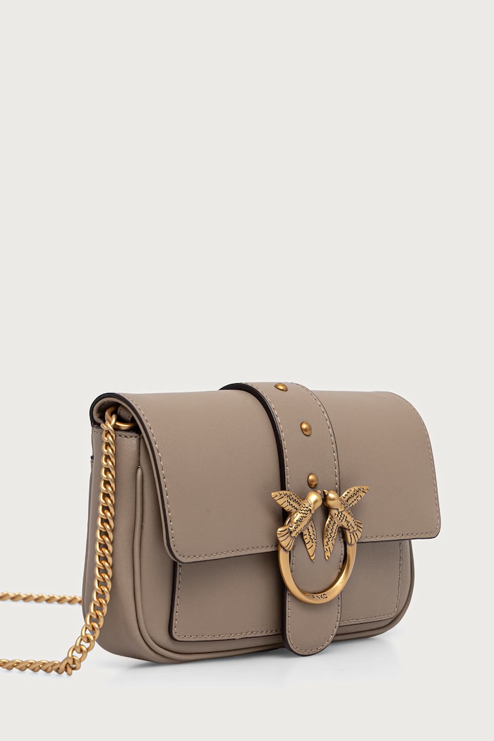 Pinko crossbody kabelka dámská kožená 100061.A0F1 béžová AA00