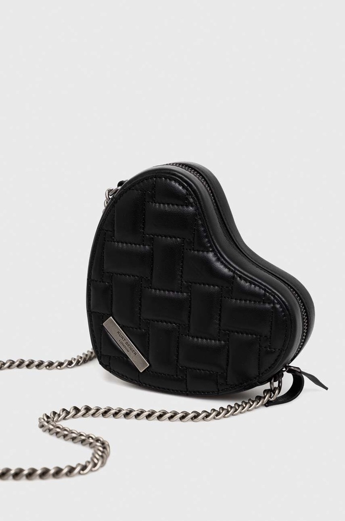 Akcesoria Kurt Geiger London torebka skórzana 7146300109 czarny