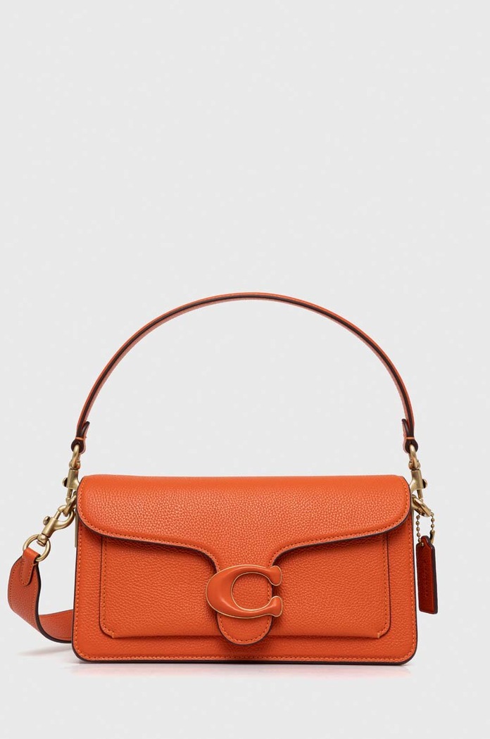 Kožená kabelka Coach Tabby Shoulder Bag 26 usňová koža oranžová CH735