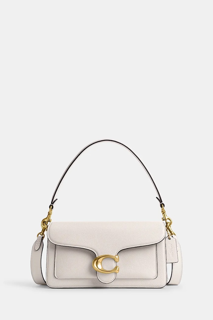 Coach Tabby 26 torebka crossbody damska skórzana gładkie beżowy CH857