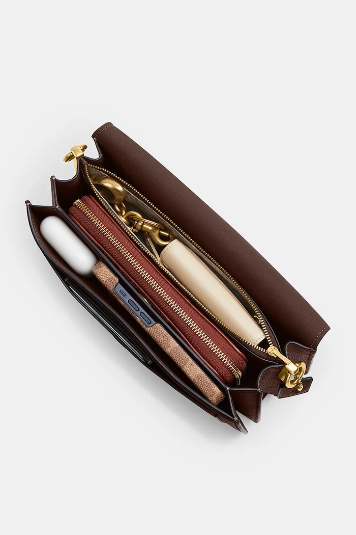 Coach Tabby 26 borsa a tracollo da donna in pelle CH857 marrone