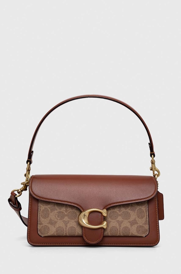 Δερμάτινη τσάντα Coach Tabby 26 λείο δέρμα καφέ CI032