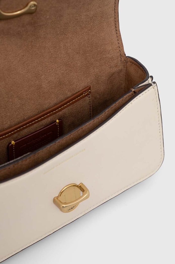 Δερμάτινη τσάντα Coach Studio Baguette CE331 μπεζ