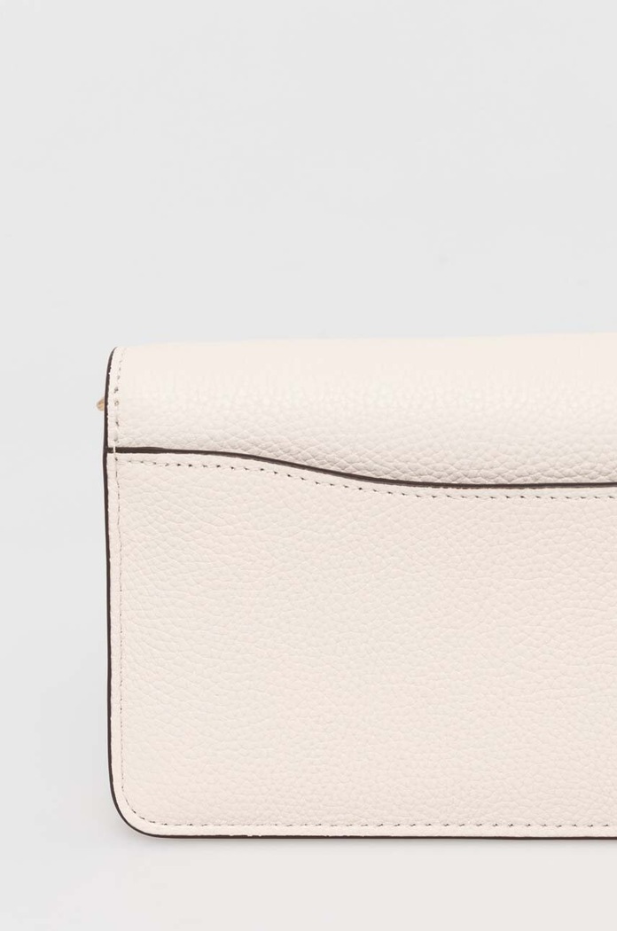 Δερμάτινη τσάντα Coach Tabby Chain Clutch μπεζ CE772