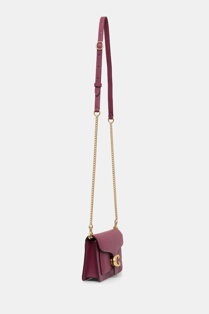 Coach geantă de piele Tabby Chain Clutch CE772 violet AA00