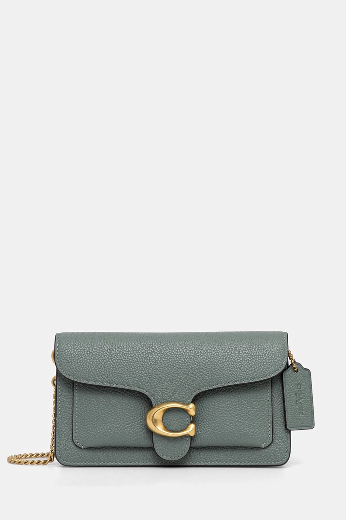 Coach Geantă de piele Tabby Chain Clutch verde CE772