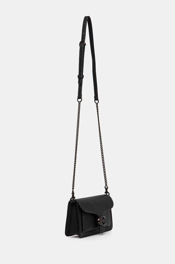 Δερμάτινη τσάντα Coach Tabby Chain Clutch CE772 μαύρο AA00