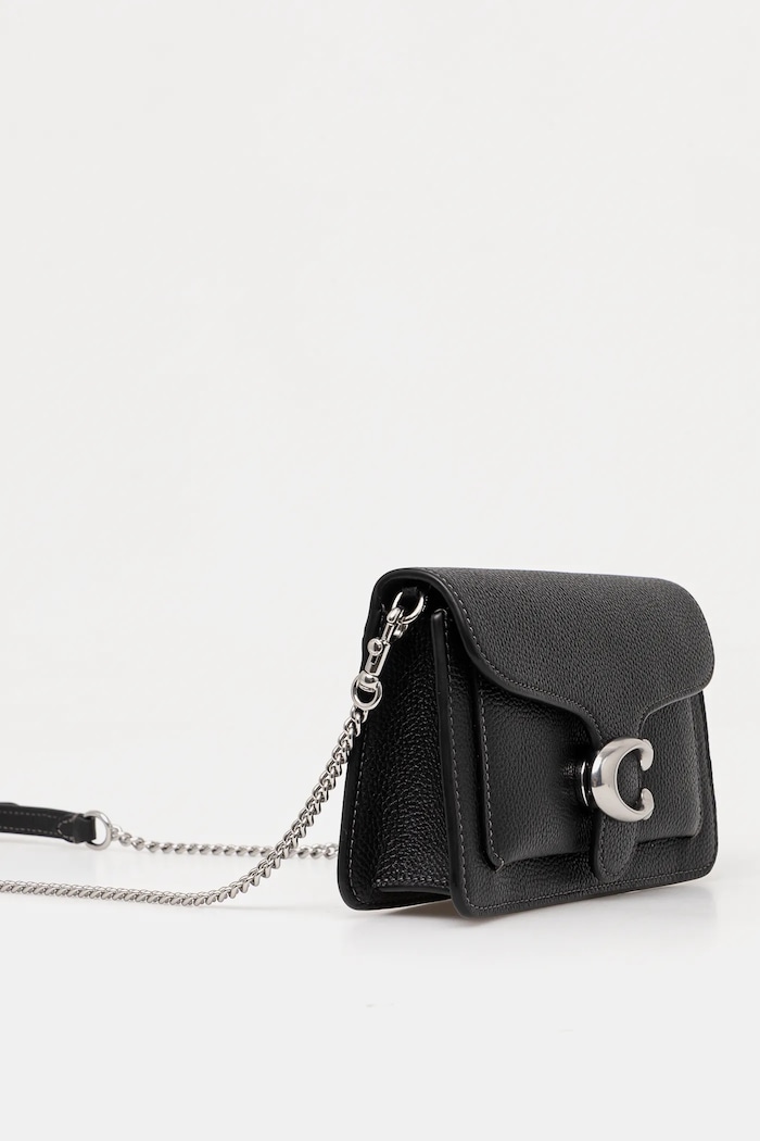 Δερμάτινη τσάντα Coach Tabby Chain Clutch CE772 μαύρο AA00