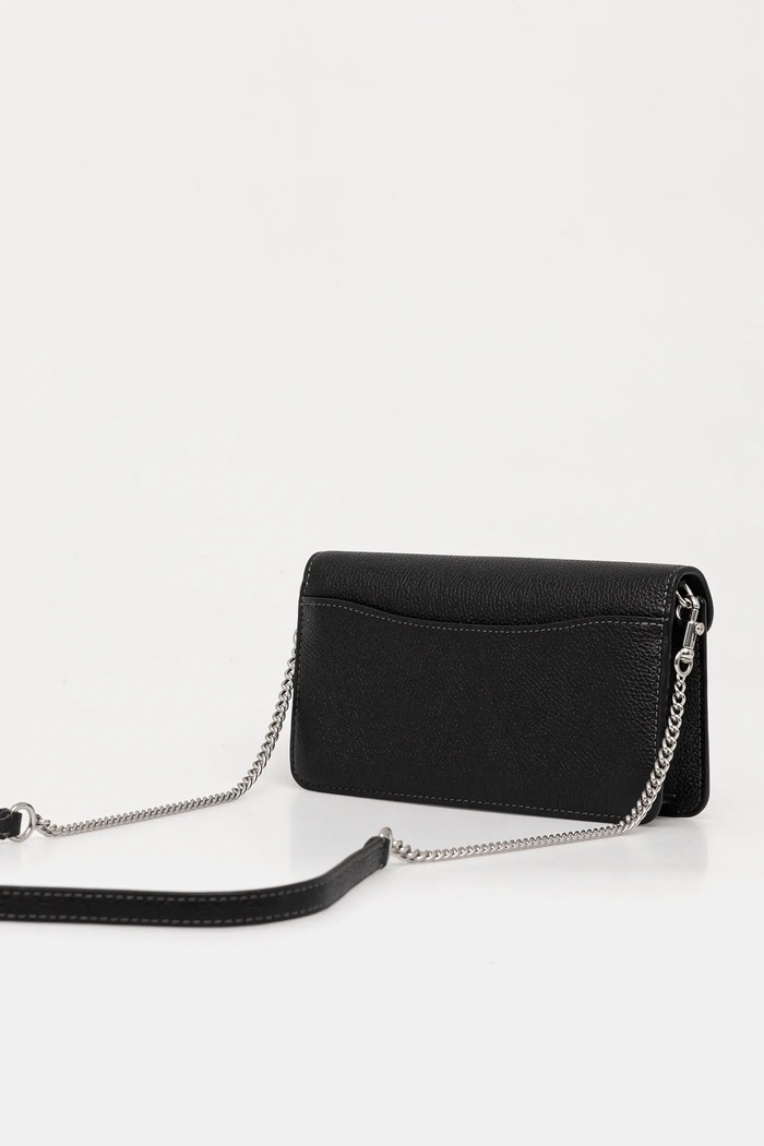 Αξεσουάρ Δερμάτινη τσάντα Coach Tabby Chain Clutch CE772 μαύρο
