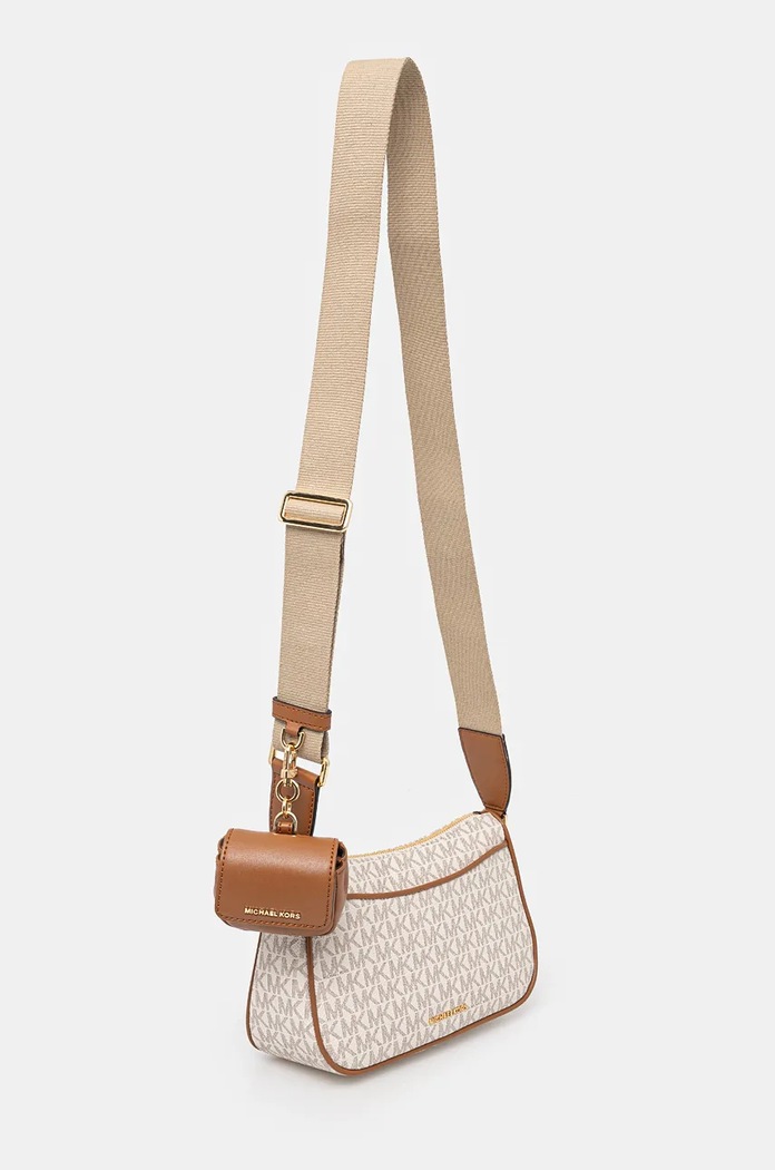 MICHAEL Michael Kors torebka skórzana 32S3GJ6C8B beżowy AA00