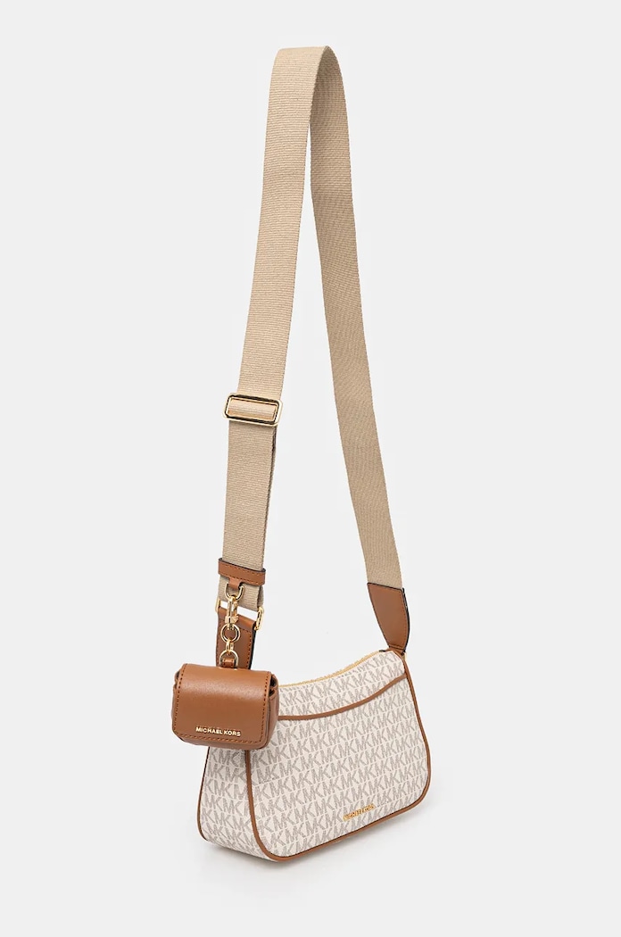 MICHAEL Michael Kors torebka skórzana 32S3GJ6C8B beżowy AA00