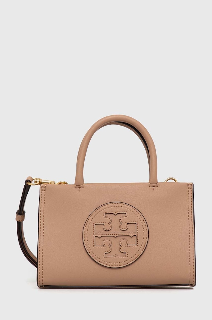 Tory Burch torebka Ella Bio Mini Tote- Wickerwork nie mieści A4 beżowy 145613.200
