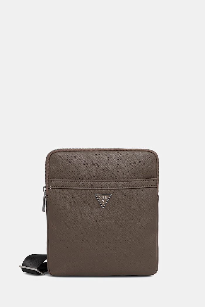 Malá taška Guess CERTOSA imitácia kože hnedá HMECSA.P3123