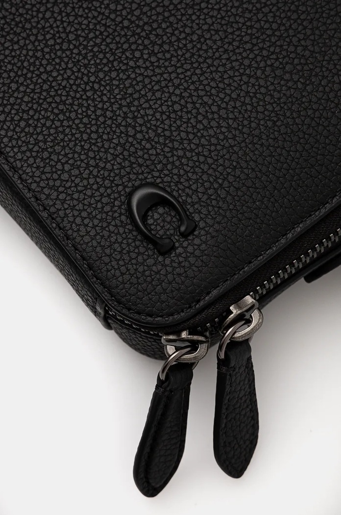 Kožna torba Coach Charter Slim Crossbody crna CC070
