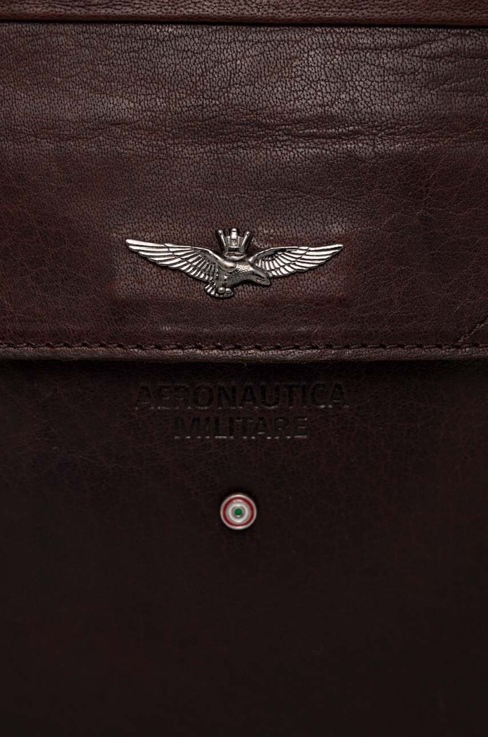 Aeronautica Militare bőr oldaltáska barna AM301