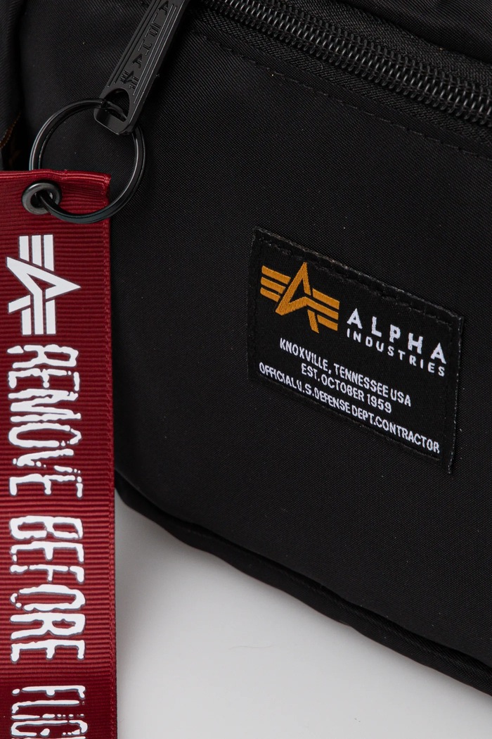 Torbica za okoli pasu Alpha Industries črna 196923.03