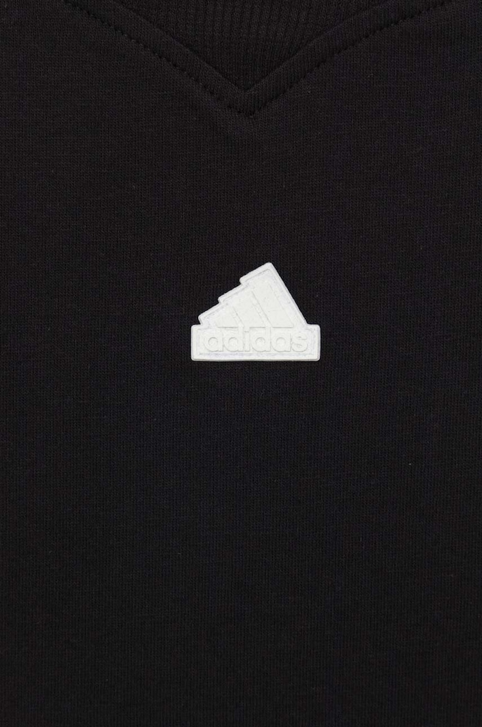 adidas t-shirt bawełniany dziecięcy U FI 3S czarny HR6308