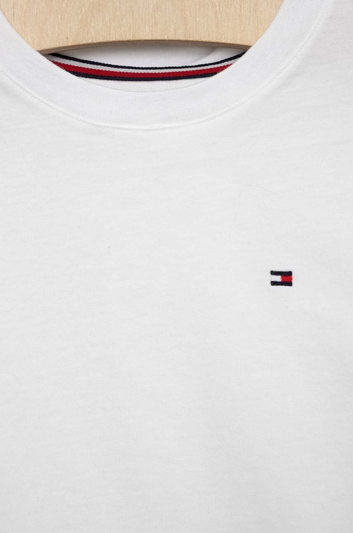 T-shirt bawełniany dziecięcy 2-pack Tommy Hilfiger biały UB0UB00310.PPYX