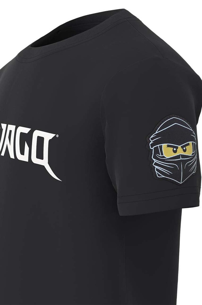 Chlapec Detské bavlnené tričko Lego x Ninjago 12010752.B čierna