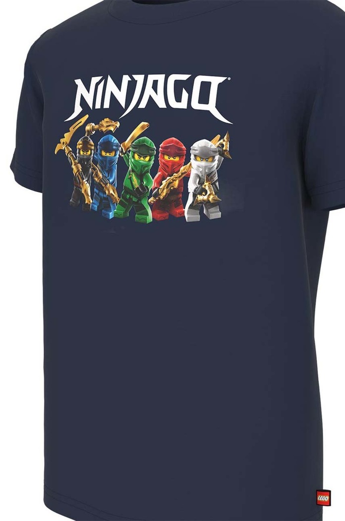 Lego gyerek pamut póló x Ninjago sötétkék 12010772.B