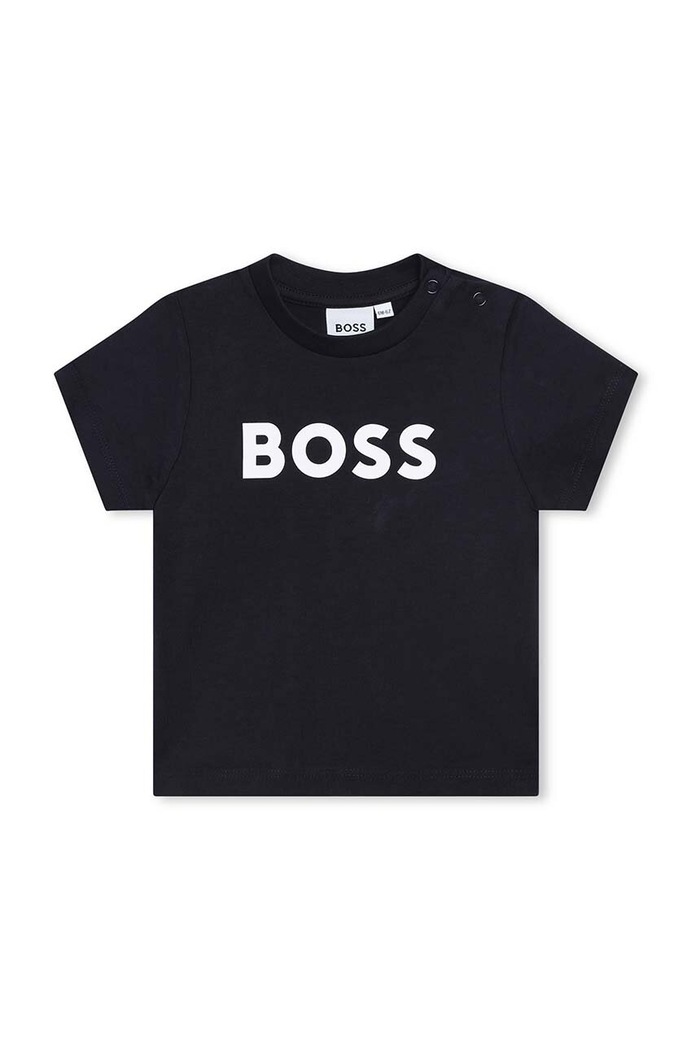 Tričko pre bábätko BOSS okrúhly tmavomodrá J05P12