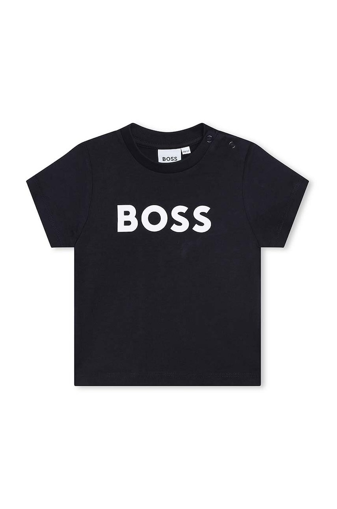 Tričko pre bábätko BOSS okrúhly tmavomodrá J05P12