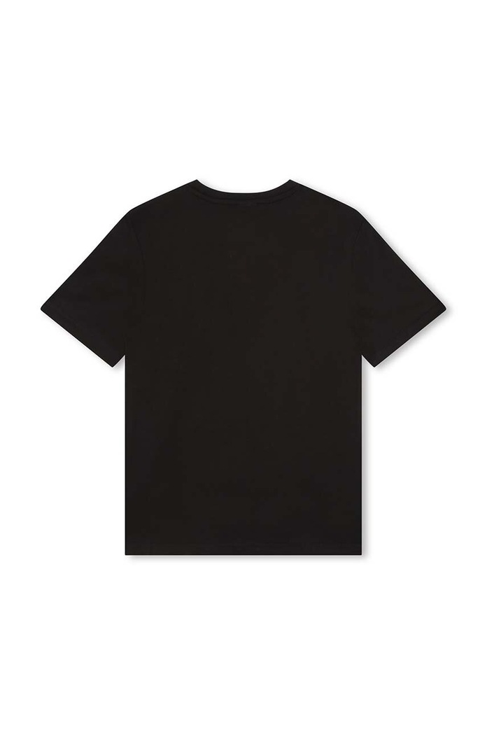 BOSS t-shirt bawełniany dziecięcy J25P23.102.150 czarny AA00