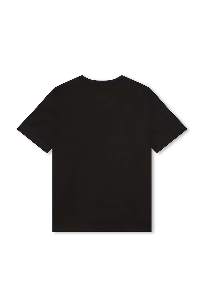 BOSS t-shirt bawełniany dziecięcy J25P23.162.174 czarny AA00