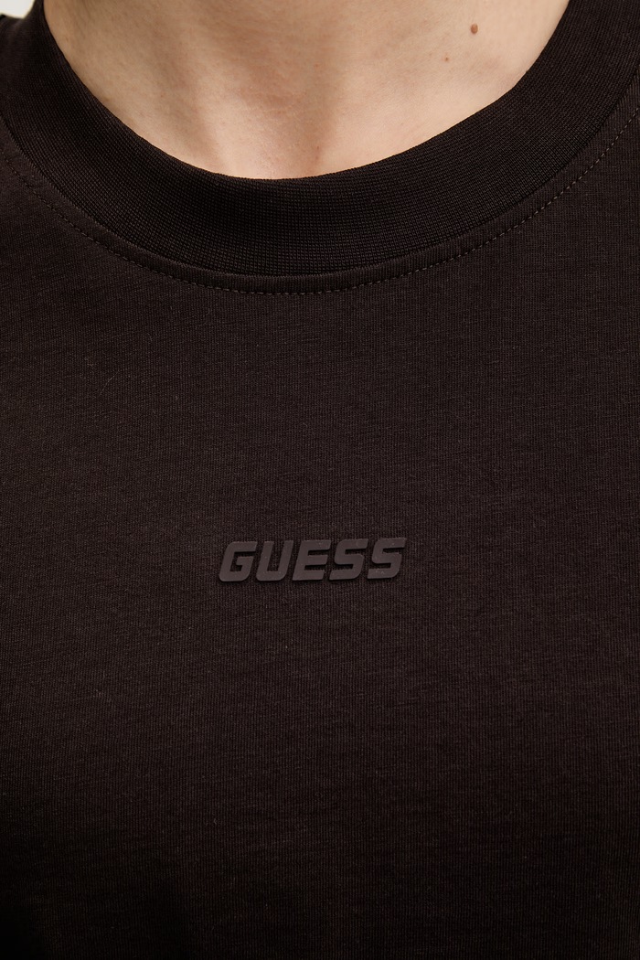 Guess t-shirt bawełniany BRITNEY V3RI08.I3Z14 brązowy