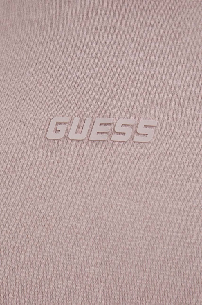 Βαμβακερό μπλουζάκι Guess V3RI08.I3Z14 μωβ