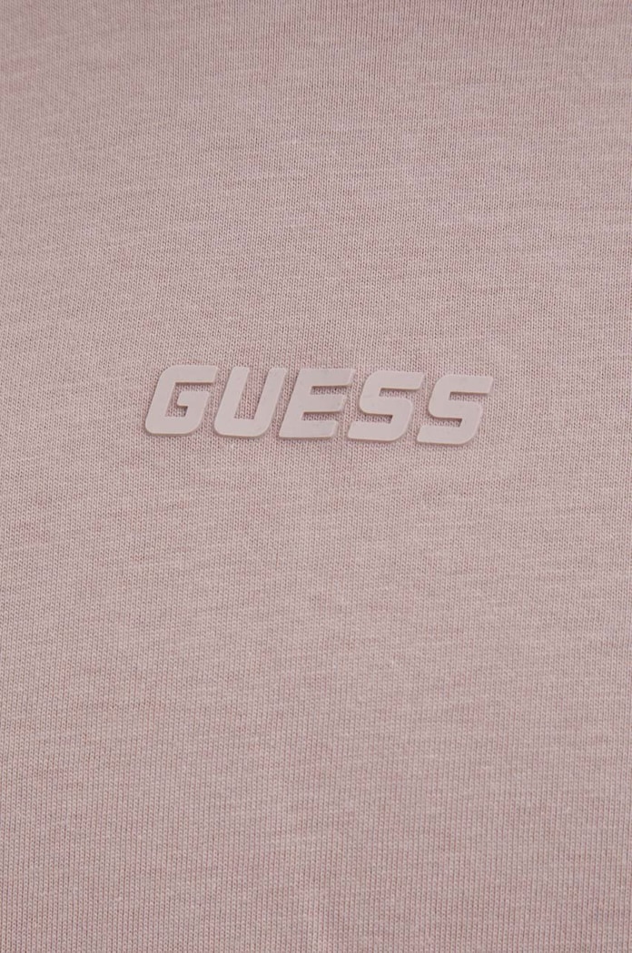 Βαμβακερό μπλουζάκι Guess V3RI08.I3Z14 μωβ