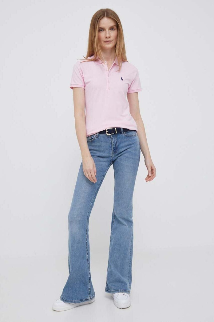 Πόλο Polo Ralph Lauren 211870245 ροζ SS26