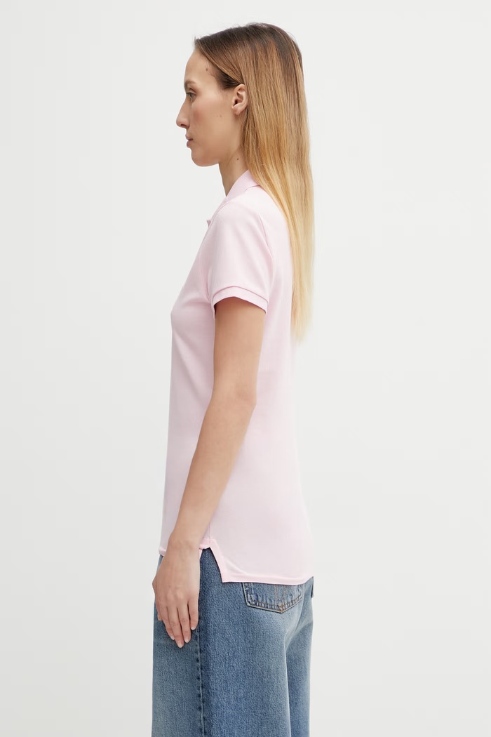 Тениска с яка Polo Ralph Lauren 211870245 розов SS26