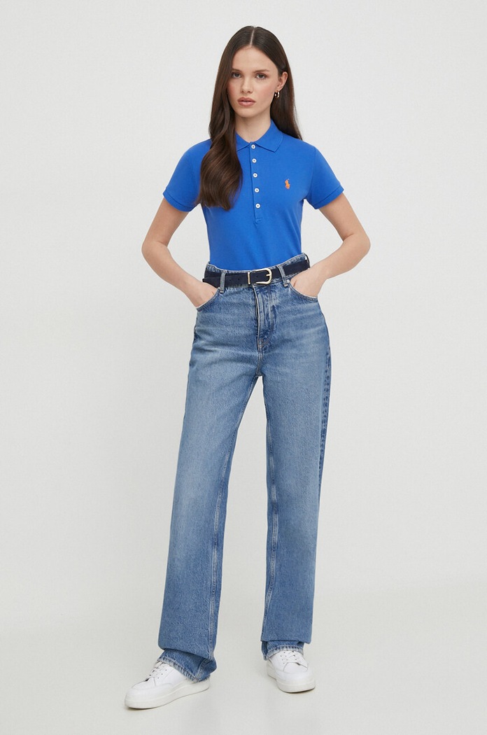 Polo Ralph Lauren polo 211870245 niebieski SS26