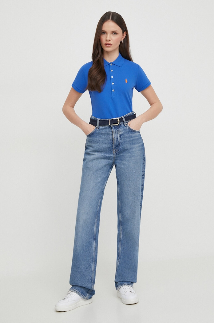 Polo Ralph Lauren polo 211870245 niebieski SS26
