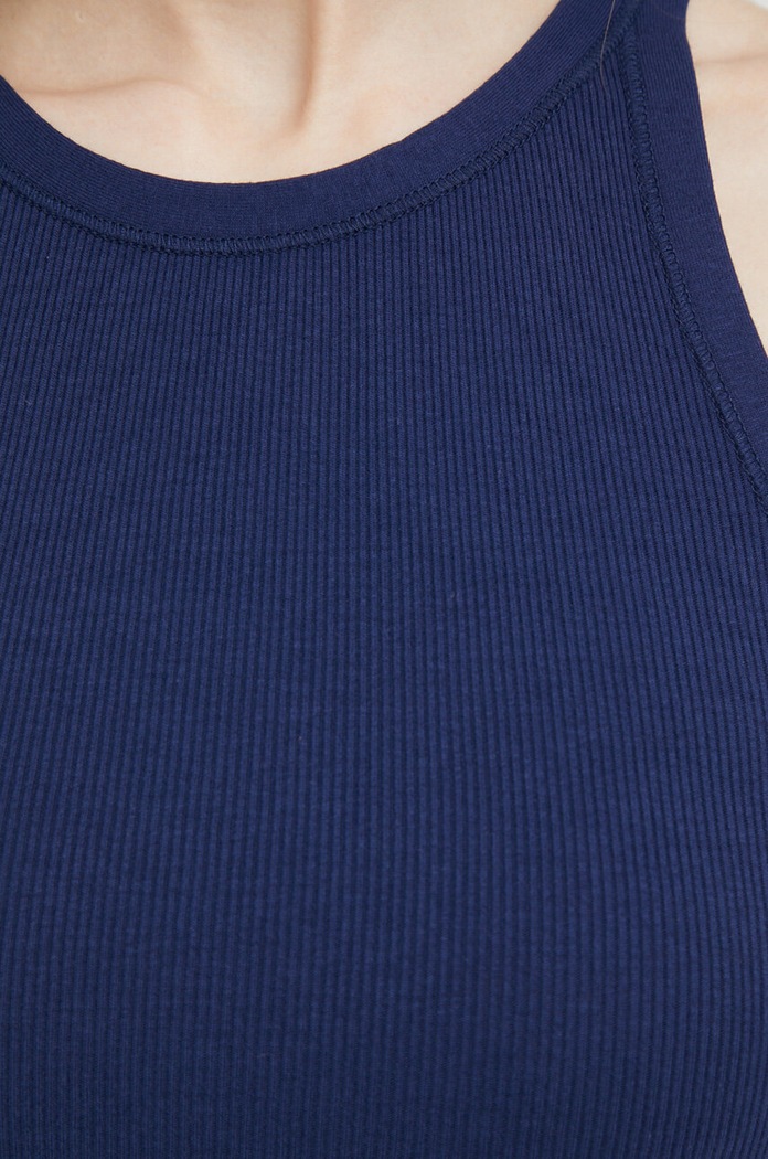 Bavlněný top Polo Ralph Lauren 211897541 námořnická modř