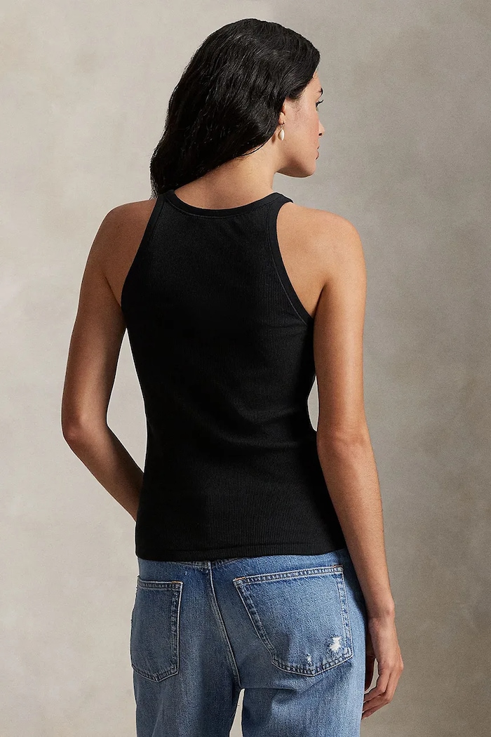 Polo Ralph Lauren top in cotone 211897541 nero AW23