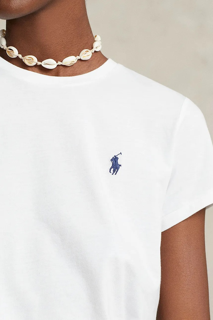 Bavlněné tričko Polo Ralph Lauren bílá 211898698